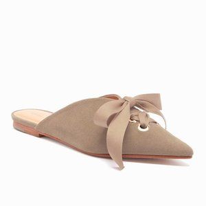 Ulla Johnson LouLou Babouche Flat Mule -Taupe- 37